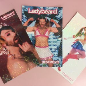 Ladybeard ホログラム加工ポストカードセット / Ladybeard holographic postcard set-0