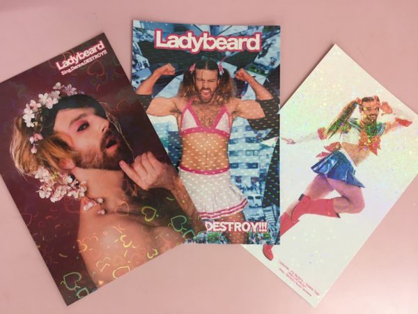 Ladybeard ホログラム加工ポストカードセット / Ladybeard holographic postcard set-0