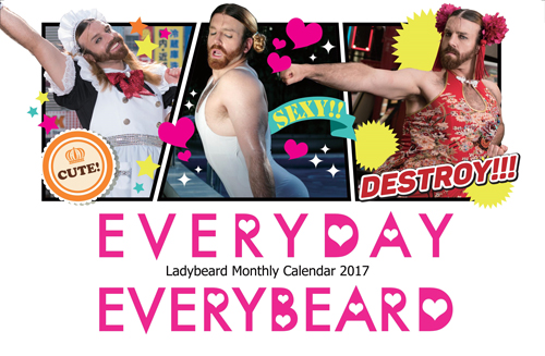Ladybeard Monthly Calendar 2017 EVERYDAY EVERYBEARD-0
